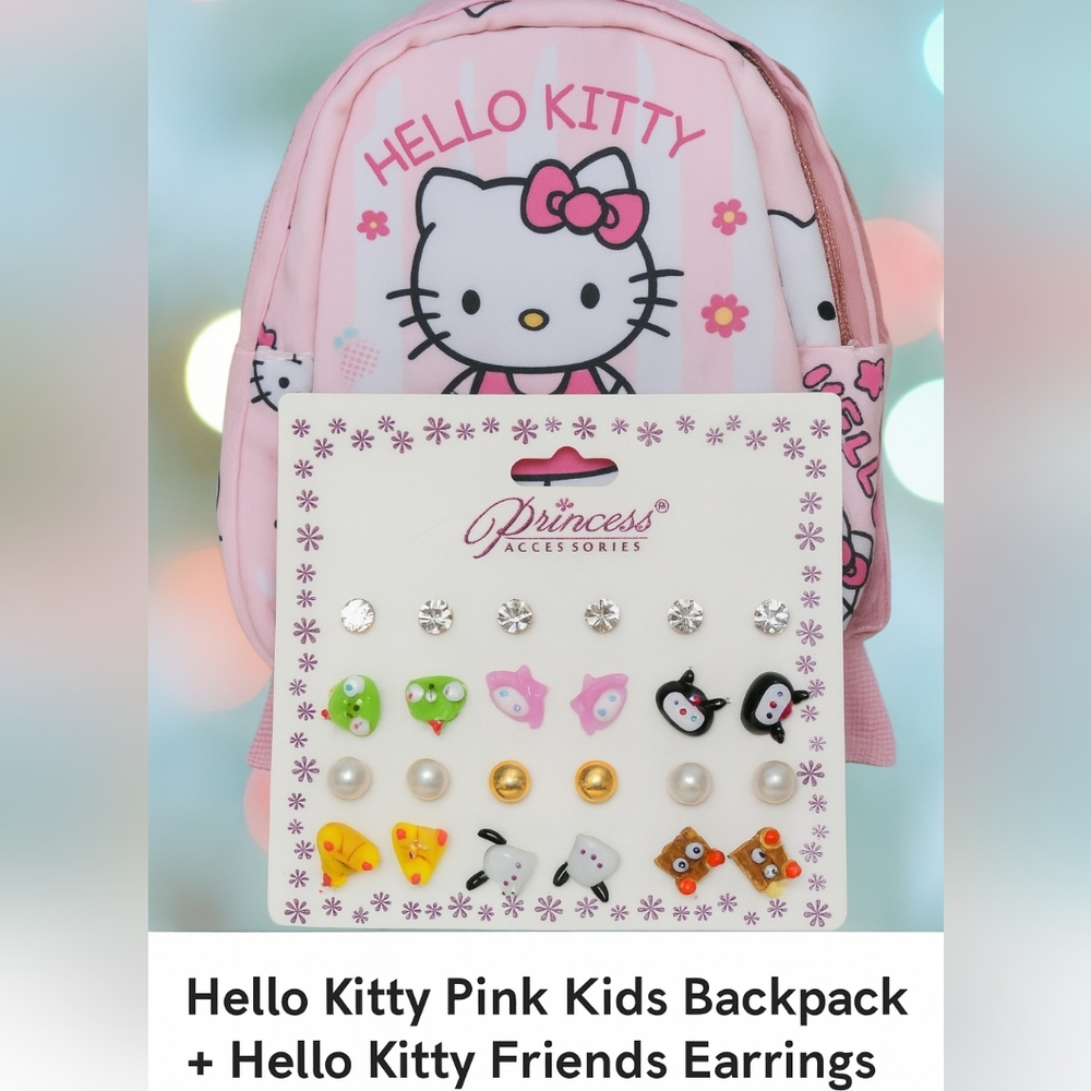 Hello Kitty Backpack & Friends Earrings